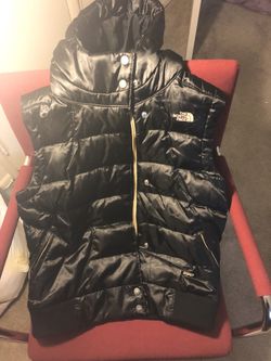 North face vest with hoodie