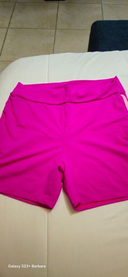 Hot Pink Athletic Biker Shorts