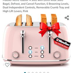 Pink Retro Toaster. New in box