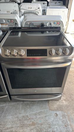 LG slide in convection glass top oven