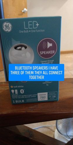 G e led Bluetooth speaker lightbulbs