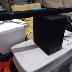 Sound bar with wireless subwoofer by Samsung