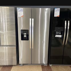 WHIRLPOOL SIDE BY SIDE REFRIGERATOR WITH WATER AND ICE DISPENSER🧊