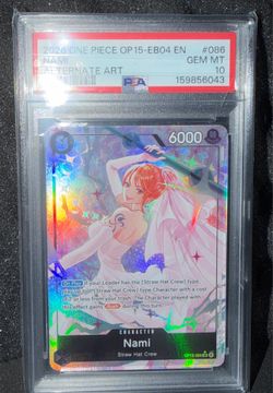 One Piece Nami OP15-086 Alt-Art PSA 10