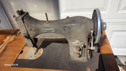 Free old fashioned Domestic Rotary Sewing Machine with Cabinet