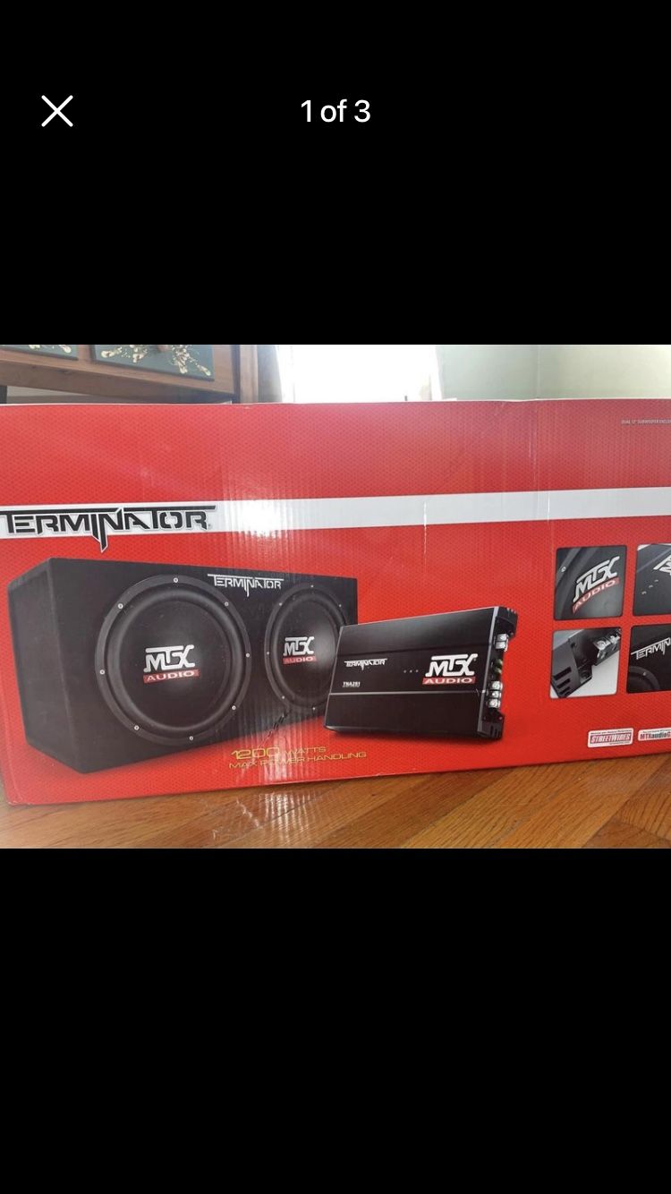 MTX 12” Terminator Subwoofer/AMP Combo
