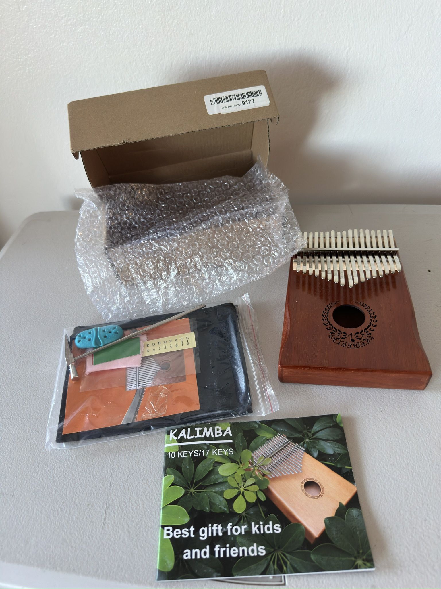 Kalimba 17 Keys Thumb Piano - Portable Mbira Sanza Finger Piano