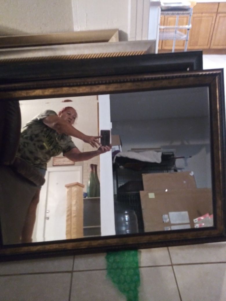 Beautiful beveled large mirror. SERIOUS INQUIRIES ONLY