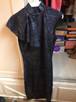 Navy glitter dress size small