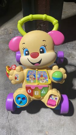 Fisher-Price Baby Toy Laugh & Learn Smart Stages Puppy Walker with Educational Music Lights & Activities for Infants Ages 6+ Months