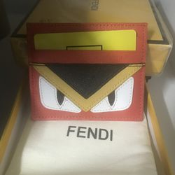 Fendi monster card holder wallet 