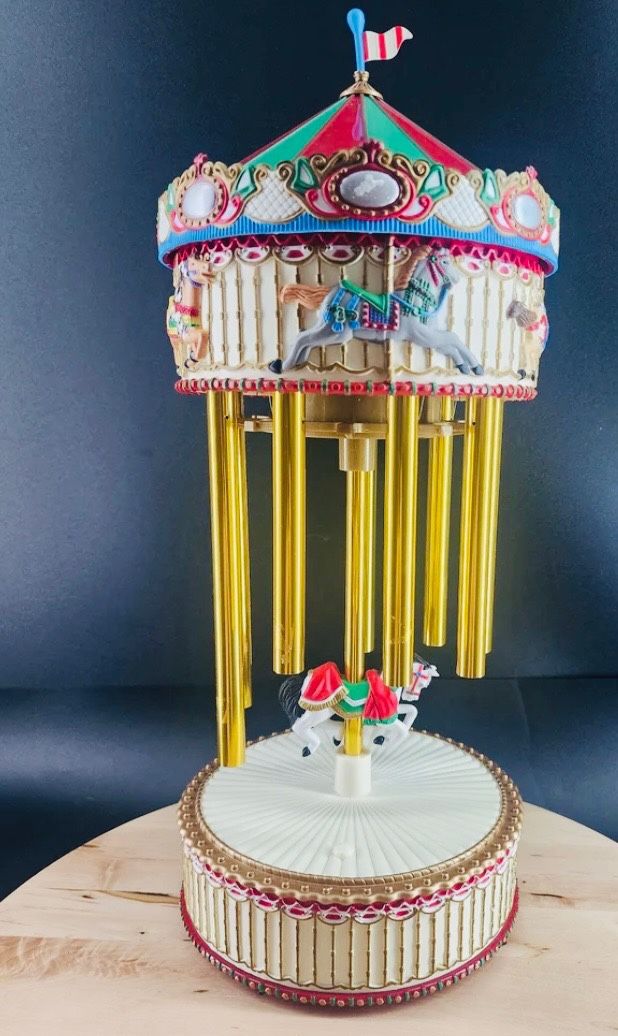 BRAND NEW – 1999 Avon Christmas Carousel With Musical Chimes
