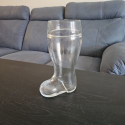 Glass Boot Cup (10inch)
