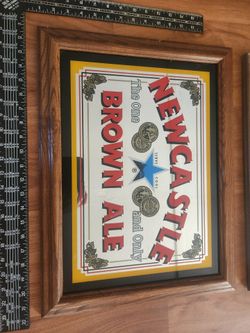 New castle beer mirror