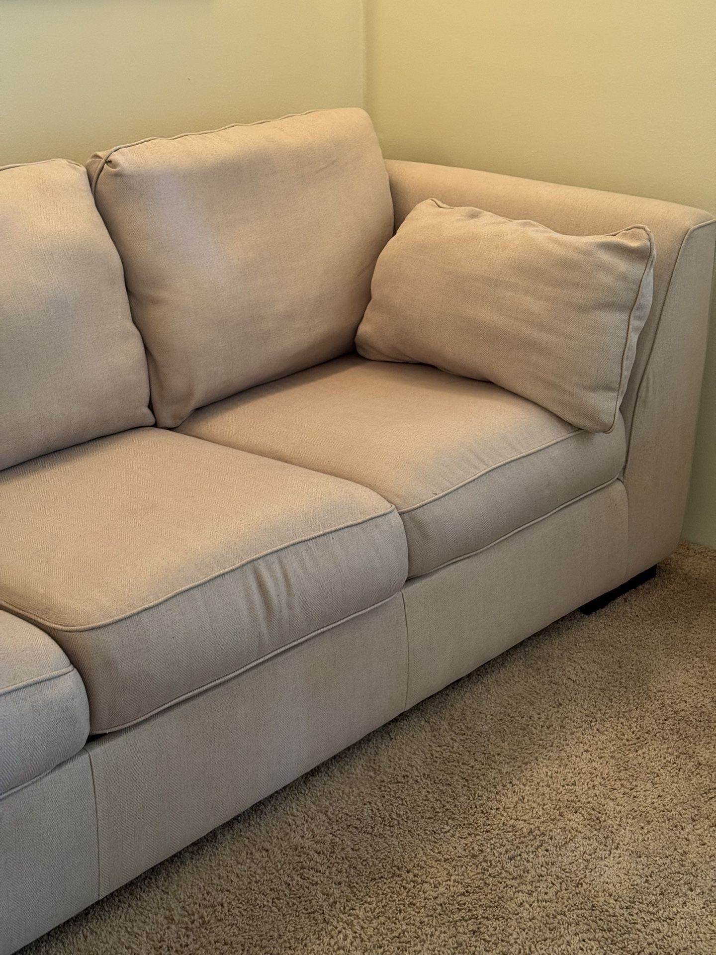 Beige sofa