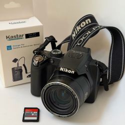 Nikon COOLPIX P100 Digital Camera 26x Optical Zoom – Tested + New Charger