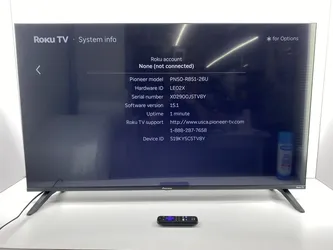 Pioneer 50" LCD Smart Roku TV w/Remote (WMP019074)