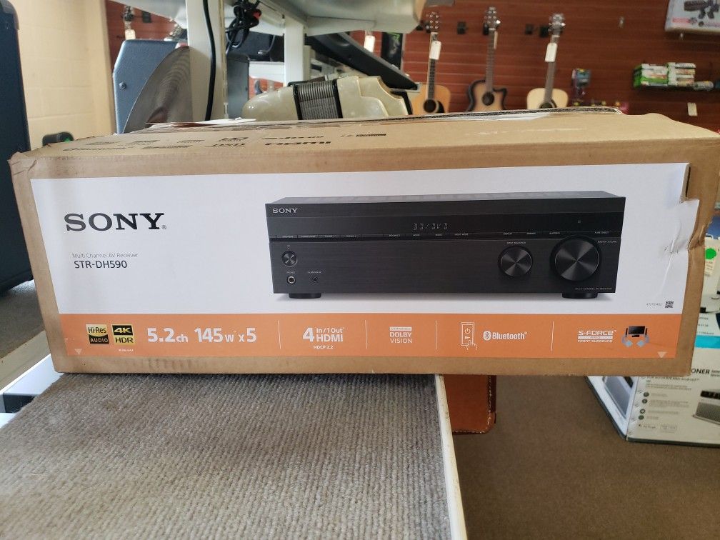 NEW Sony STR-DH590 Multi Channel HDMI Bluetooth Receiver