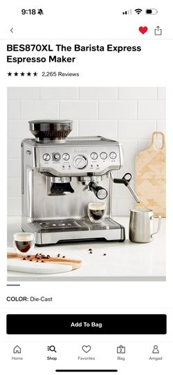 BES870XL The Barista Express Espresso Maker