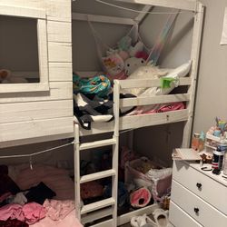Loft bed with twin mattress
