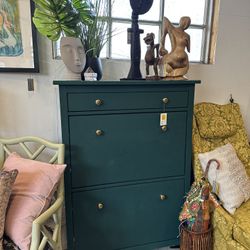 Green 3 Drawer Shoe Collection WG58JS