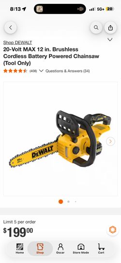 DeWalt  Chainsaw