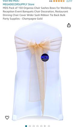Organza Chair Sashes