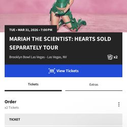 Mariah The Scientist Las Vegas March 31st Ticket 