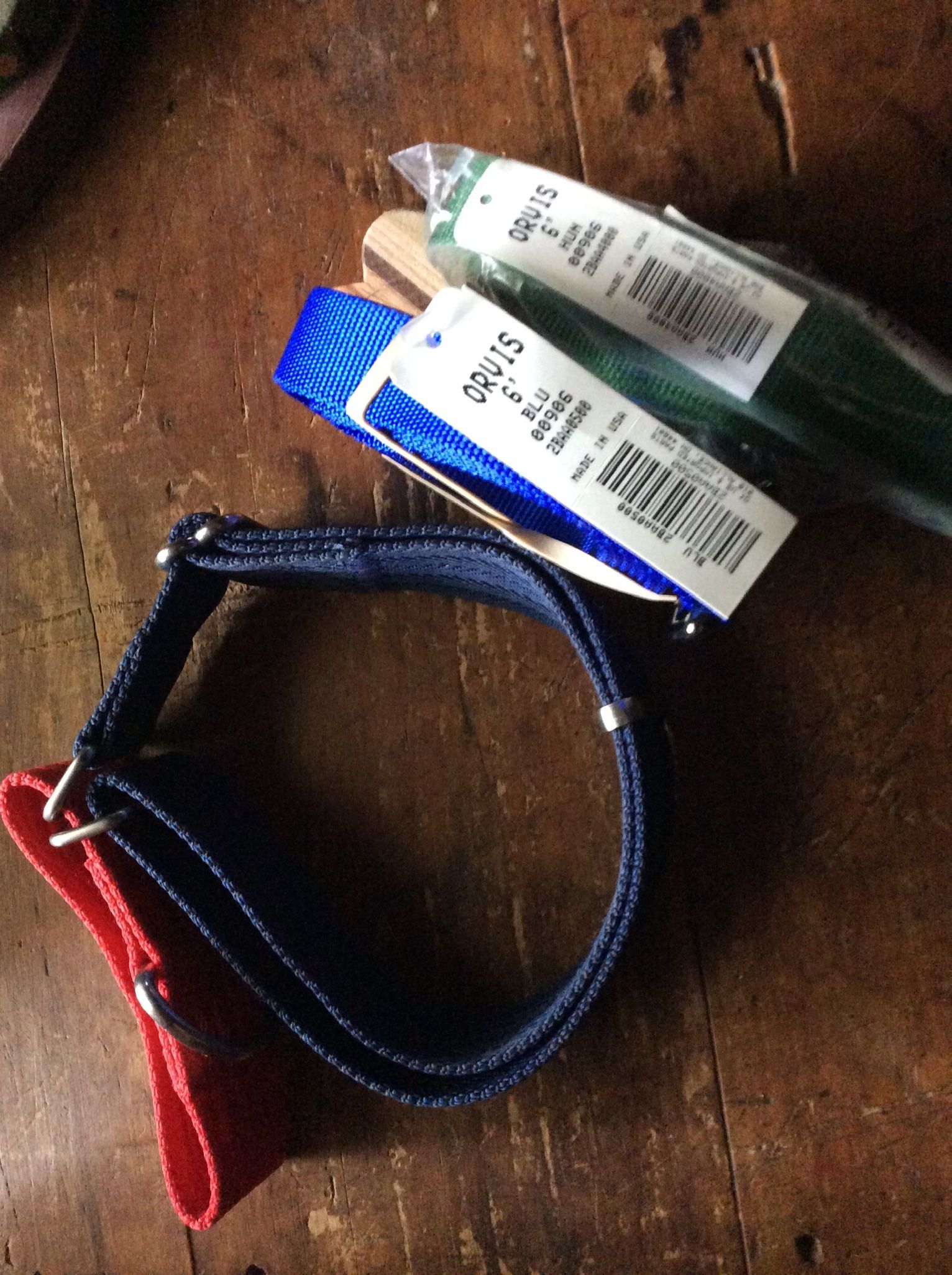 EACH/Orvis’ Brand Blue Or Green Dog Leash Or Collar OR ALL 3 For $ 25