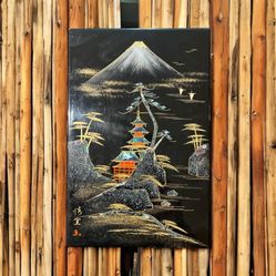 Vintage Laqured Mother of Pearl Art
