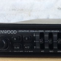 Very Great Condition Kenwood KGC-6042A Car Equalizer/Crossover/In Dash/Half Din