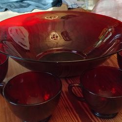 Punch Bowl And Cup