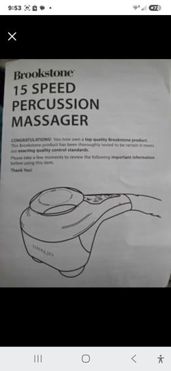 Brookstone 15 Speed Percussion Massager