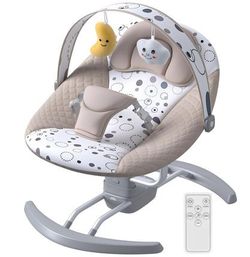 Electric Baby Swing for Infants, Baby Rocker for Infants with 3 Speeds, 8 Lullab