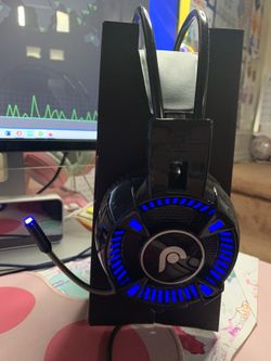 Gaming Headset with Mic Microphone, (50mm Surround Sound Driver) Strong Bass 