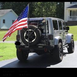 Freedom Flyer Jeep Tire Flagpole 