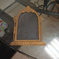 Antique  Gilded Cathedral  Picture Frame 