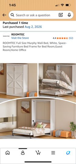 Murphy bed size Full
