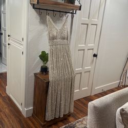 Sparkly Sequin Champagne Dress