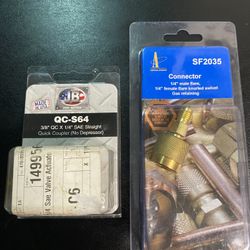 Quick Coupler Straight Product Number: QC-S64  3/8" QC x 1/4" SAE no depressor  