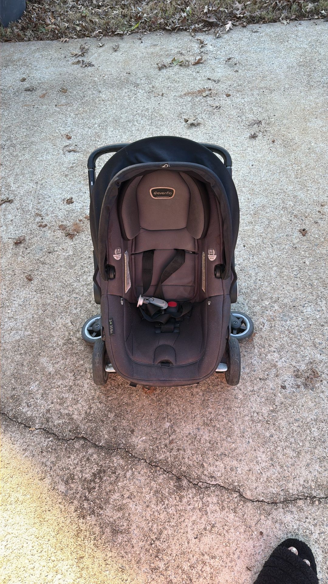 Dual shyft Evenflo Stroller car seat Combo