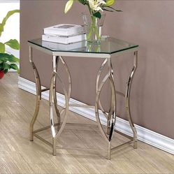 Glass Top Side Table (Set Of 2)