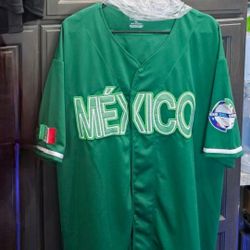 New XL Mexico Baseball Jersey Stitched
