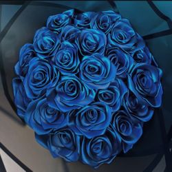 Navy Blue Eternal Roses