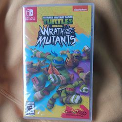 Nintendo Switch Teenage Mutant Ninja Turtles Arcade Wrath Of Mutants Video Game Brand New