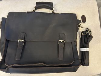 New Leather brief Case
