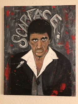 Scarface abstract painting