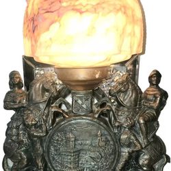 Antique ROMANCE Victorian Figural Lamp