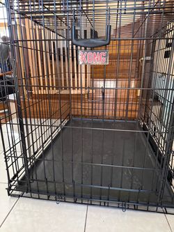 28x28x42 KONG Folding Wire Dog Crate w/ Divider – Great Condition