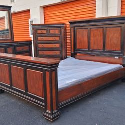 Queen Size Bedroom Set With Boxspring 
